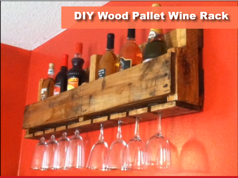 DIY Wood Pallet Wine Rack