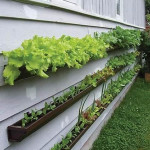 DIY Vertical Garden From Gutters
