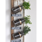 DIY Hanging Mason Jar Herb Garden