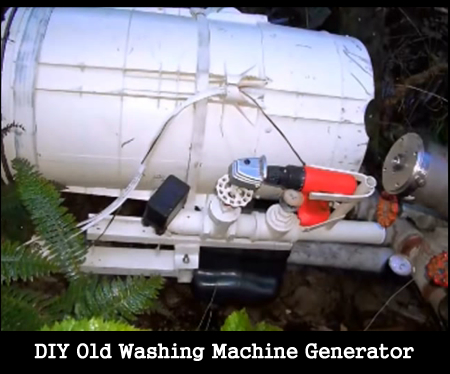 DIY Old Washing Machine Generator