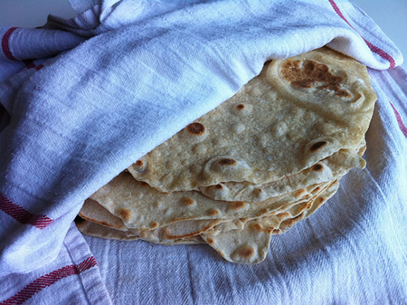 Homemade Flour Tortillas Recipe