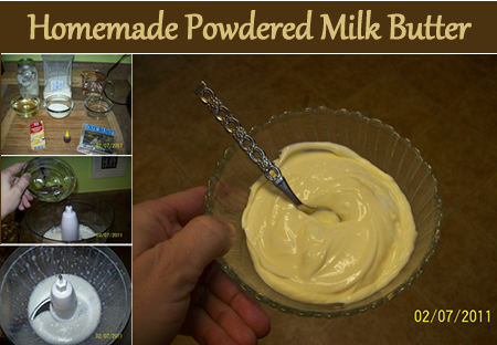 Homemade Powdered Milk Butter
