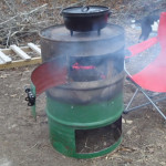 DIY Metal Barrel Outdoor Wood Stove