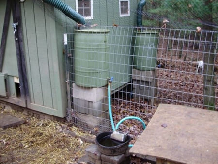 DIY Automatic Rainwater Chicken Waterer