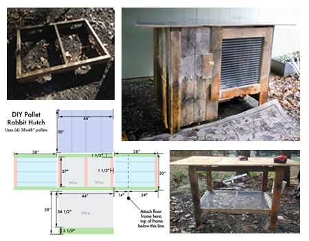 DIY Wood Pallet Rabit Hutch Plans