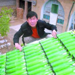 DIY Beer Bottle Solar Hot Water Heater