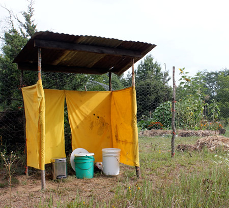 How To Build A Plastic Bucket Outhouse