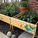 DIY Old Drawer Raised Herb Garden Beds