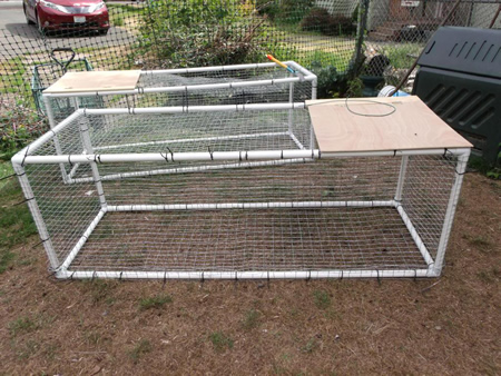 DIY PVC Rabbit Tractor