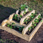 DIY Wooden Strawberry Pyramid Planter