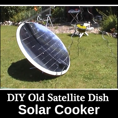DIY Old Satellite Dish Solar Cooker