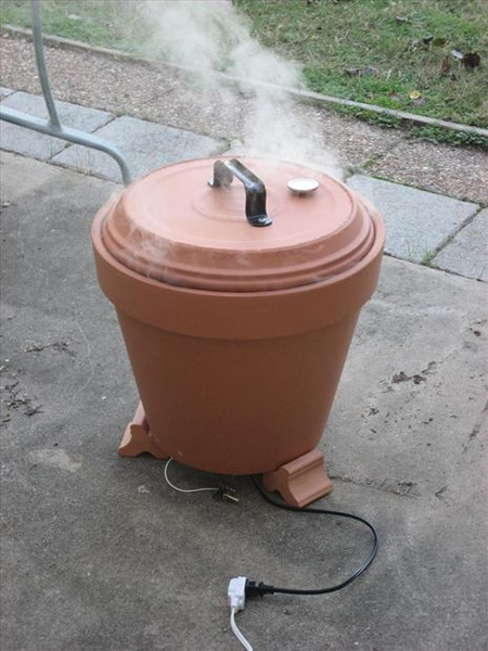 DIY Flower Pot Smoker