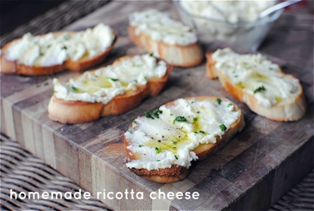 Homemade Ricotta Cheese Recipe
