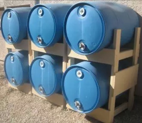 DIY Water Barrel Stand