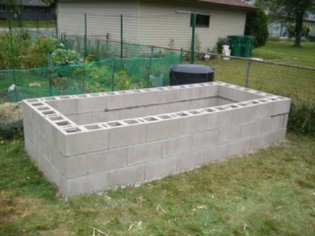 DIY Cinder Block Raised Garden Beds