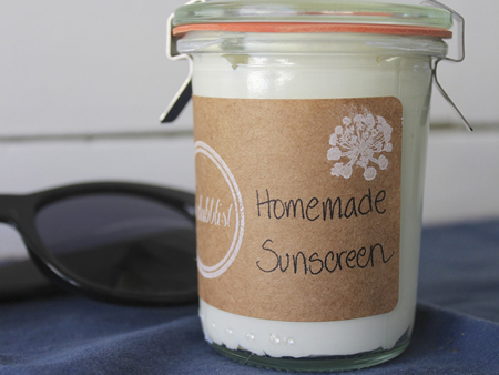 Homemade Sunscreen Recipe
