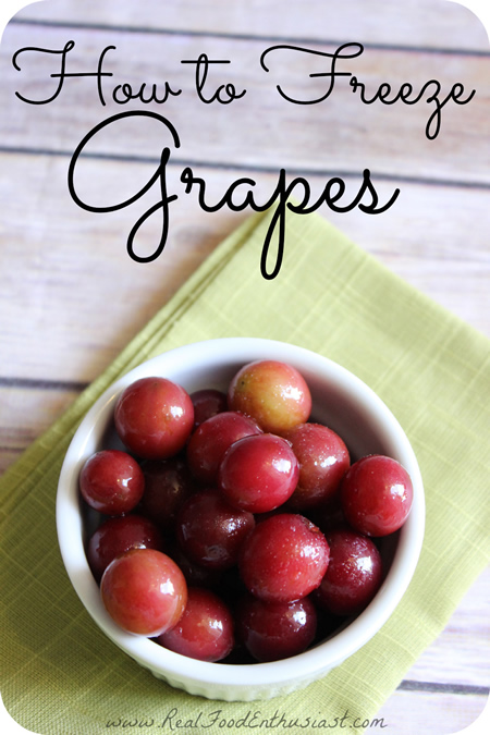 How To Freeze Fresh Grapes