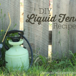 How To Make A Liquid Garden Fence