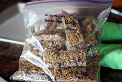 Homemade Chewy Granola Bar Recipe