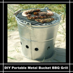 DIY Portable Metal Bucket BBQ Grill
