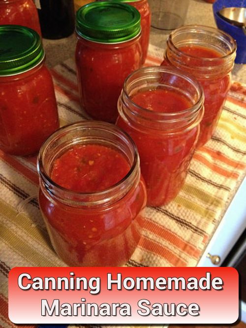 How To Can Homemade Fresh Marinara Sauce