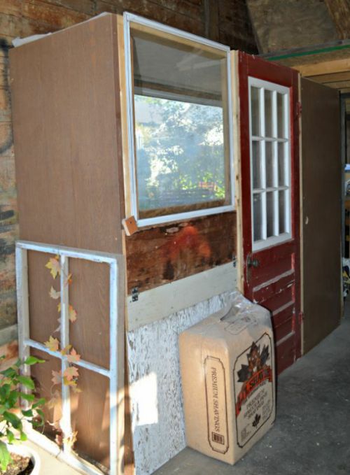 DIY Recycled Doors Chicken Coop Plans