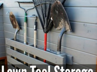 DIY Wood Pallet Tool Storage