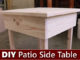 How To Build Your Own Patio Side Table