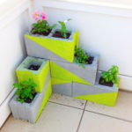 DIY Cinder Block Herb Planter
