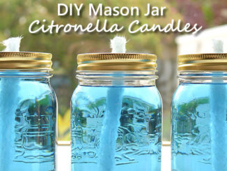 DIY Mason Jar Citronella Candles