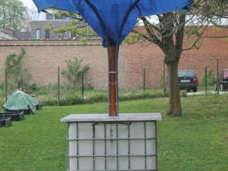diy stand alone rain collector