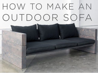 outdoor wood sofa plans
