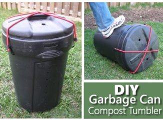 DIY Garbage Can Compost Tumbler