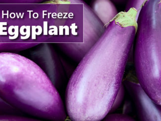 How To Freeze Eggplant