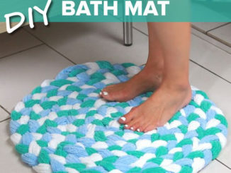 DIY Old Towel Bath Mat