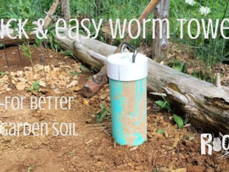 DIY Garden Worm Towers