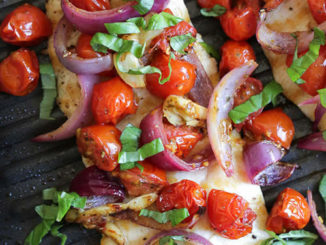 Grilled Chicken With Roasted Tomato & Red Onions
