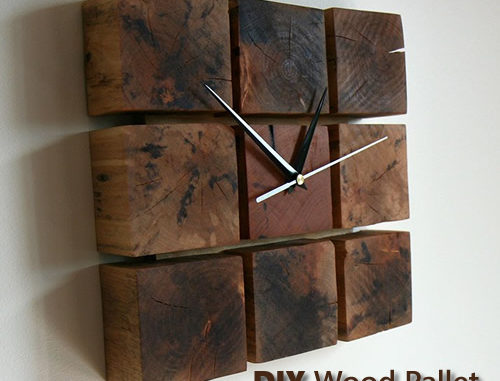 DIY Wood Pallet Block Clock