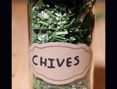 How To Dry Chives