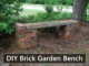 DIY Brick Garden Bench