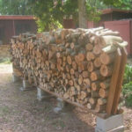 DIY Cinder Block Firewood Rack