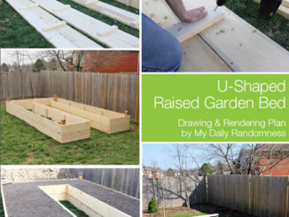 DIY U Shaped Raised Garden Beds