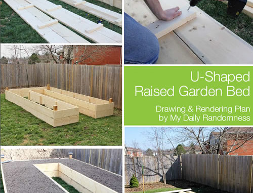 DIY U Shaped Raised Garden Beds