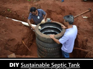 DIY Recycled Tires Septic Tank