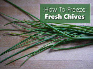 How To Freeze Fresh Chives