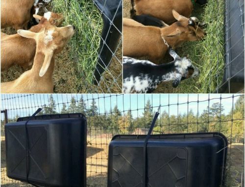 DIY Mixing Tub Hay Feeder