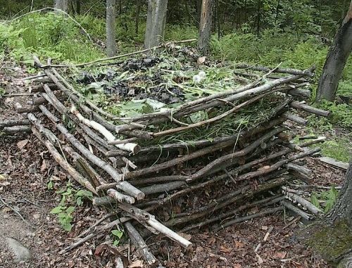 DIY Stick Compost Bin