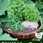 DIY Whiskey Barrrel Mint Garden
