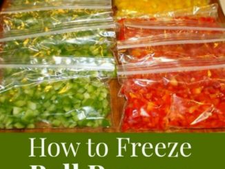 How To Freeze Bell Peppers