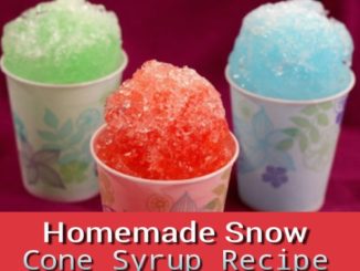 Homemade Snow Cone Syrup Recipe